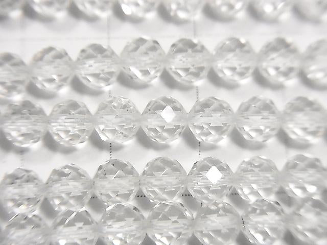 [Video] High Quality! Crystal AAA- 64Faceted Round 5mm half or 1strand beads (aprx.15inch / 37cm)