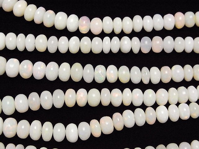 [Video] Ethiopia Opal AA++ Roundel 1strand beads (aprx.17inch/42cm)