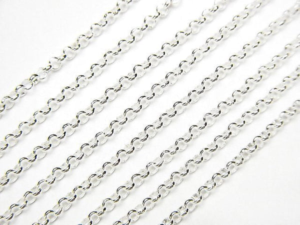 Silver925 Rolo Chain Approx 1.6mm Pure Silver Finish 10cm