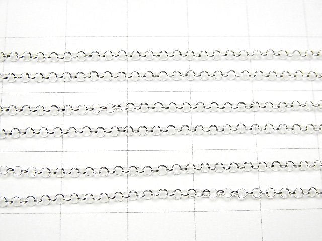 Silver925 Rolo Chain Approx 1.6mm Pure Silver Finish 10cm