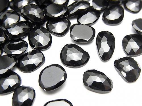 [Video] High Quality Black Spinel AAA Loose stone Freeform Single Sided Rose Cut 5pcs