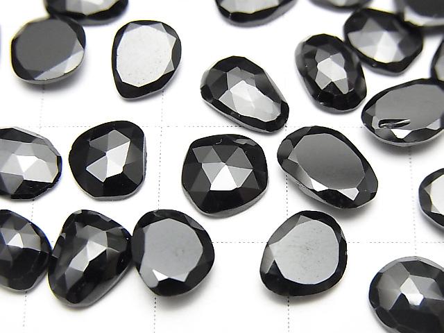 [Video] High Quality Black Spinel AAA Loose stone Freeform Single Sided Rose Cut 5pcs