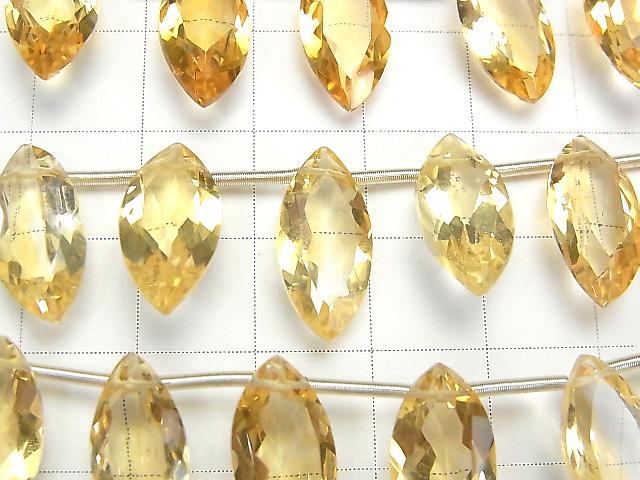 [Video] High Quality Citrine AAA Marquise Faceted 16x8mm half or 1strand (8pcs)