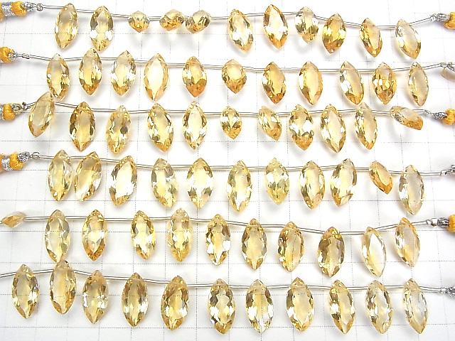 [Video] High Quality Citrine AAA Marquise Faceted 16x8mm half or 1strand (8pcs)