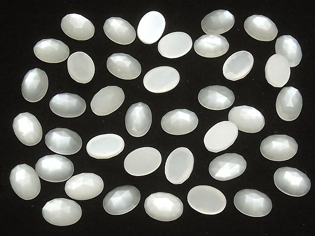 [Video] High Quality White Moonstone AAA Oval Rose Cut 14x10mm 1pc