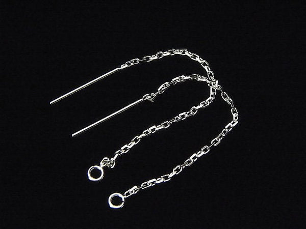 Silver925 American Threader Threader Earrings Cable 65mm 1pair