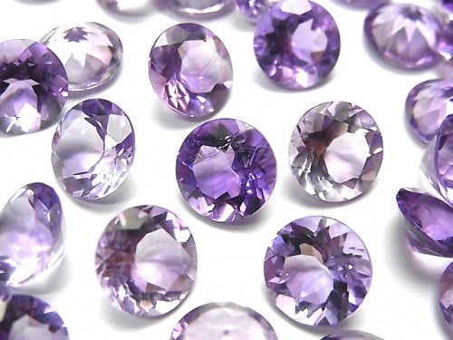 [Video]High Quality Amethyst AAA- Loose stone Round Faceted 10x10mm 5pcs