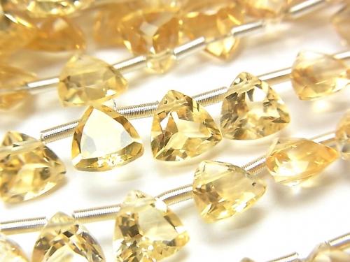 [Video] High Quality Citrine AAA Triangle Faceted 6x6mm 1strand (28pcs)