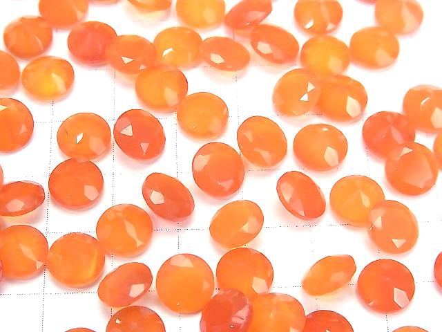 [Video] High Quality Carnelian AAA Undrilled Round Faceted 8x8mm 4pcs