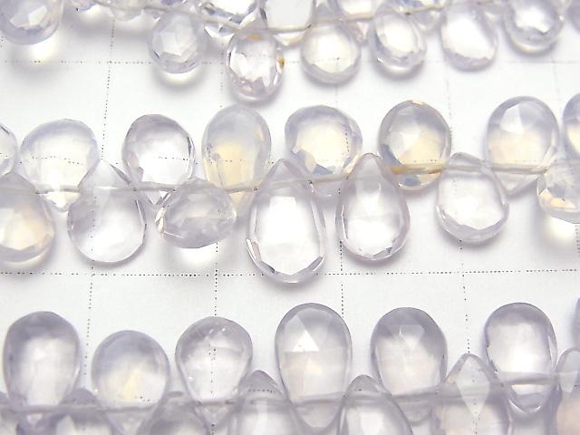[Video] Scorolite AA++ Pear shape Faceted Briolette 1strand beads (aprx.7inch / 17cm)