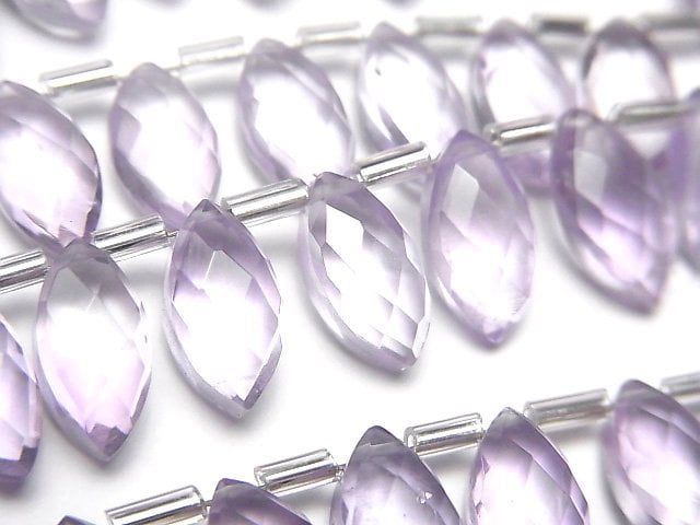 [Video] Pink Amethyst AAA- Faceted Marquise 12x6mm 1strand (12pcs)