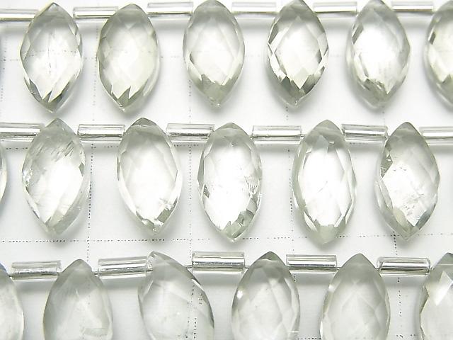 [Video] Green Amethyst AAA- Faceted Marquise 12x6mm 1strand (12pcs)