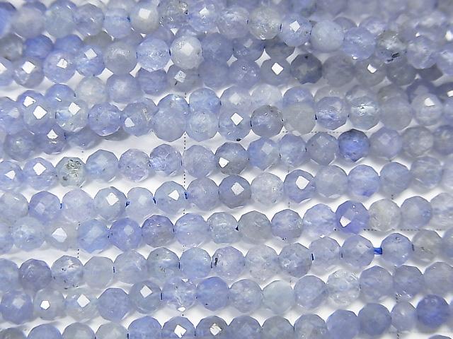 [Video] High Quality!  Tanzanite AA+ Faceted Round 3mm  1strand beads (aprx.15inch/38cm)