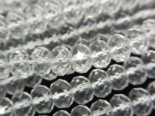 [Video] High Quality! Crystal AAA Faceted Button Roundel 6x6x4mm half or 1strand beads (aprx.15inch / 37cm)