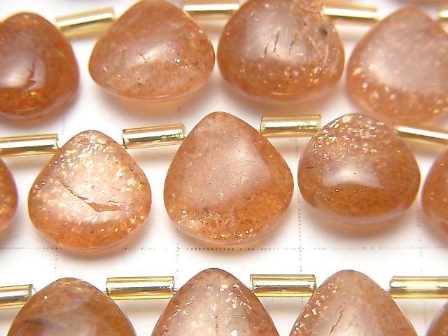 [Video] High Quality Sunstone AA++ Chestnut (Smooth) 1strand beads (aprx.7inch / 18cm)