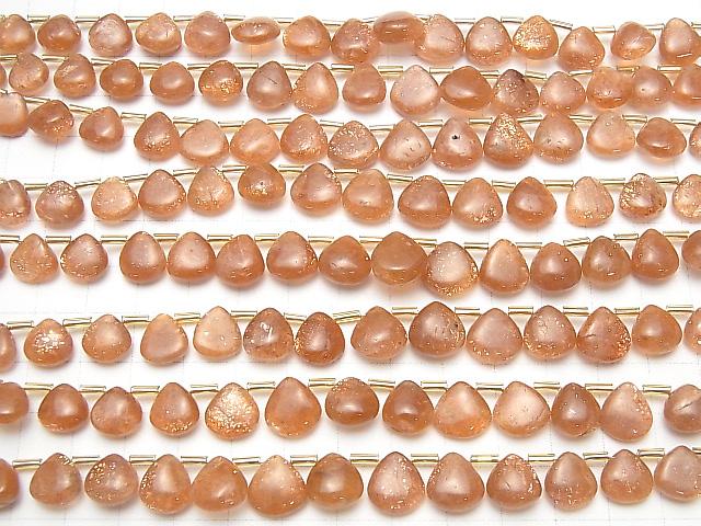 [Video] High Quality Sunstone AA++ Chestnut (Smooth) 1strand beads (aprx.7inch / 18cm)