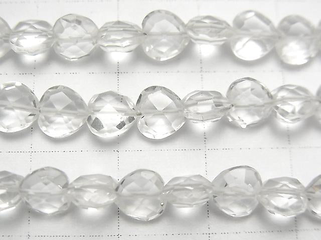 [Video] Crystal AAA- Vertical Hole Heart cut 6x6mm 1strand beads (aprx.6inch / 15cm)