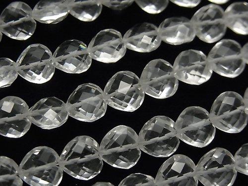 [Video] Crystal AAA- Vertical Hole Heart cut 8x8mm half or 1strand beads (aprx.6inch / 16cm)