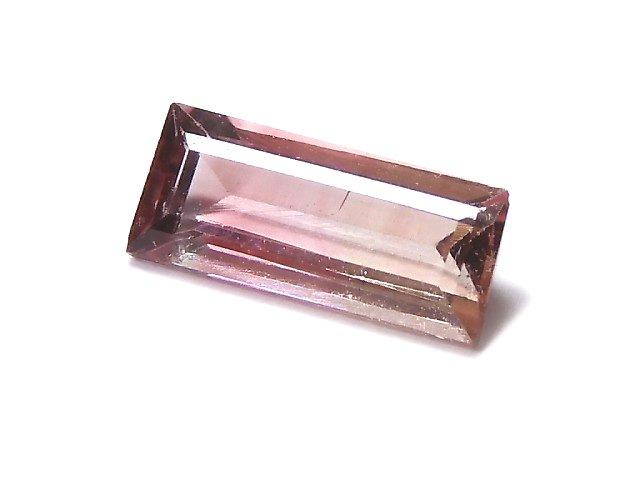 [Video] [One of a kind] Nigeria High Quality Bi-color Tourmaline AAA Faceted 1pc NO.201