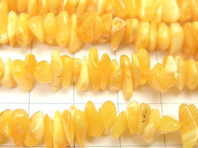 [Video] Baltic Amber Chips (Small Nugget) Honey Color 1strand beads (aprx.15inch / 38cm)
