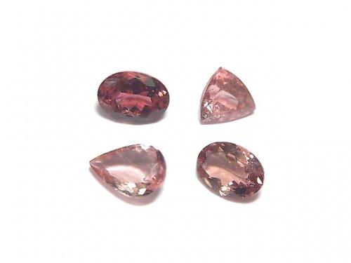 [Video] [One of a kind] High Quality Pink Tourmaline AAA Undrilled Faceted 4pcs Set NO.70