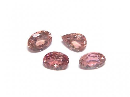 [Video] [One of a kind] High Quality Pink Tourmaline AAA Undrilled Faceted 4pcs Set NO.72