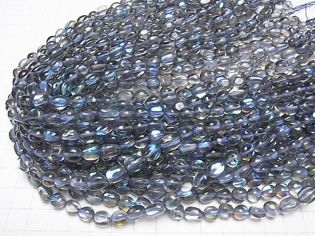 Blue Luna Flash Nugget 1strand beads (aprx.15inch / 37cm)