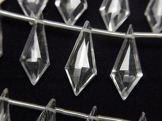 [Video]High Quality Crystal AAA Deformed Diamond Shape 15x6mm 1strand (9pcs )