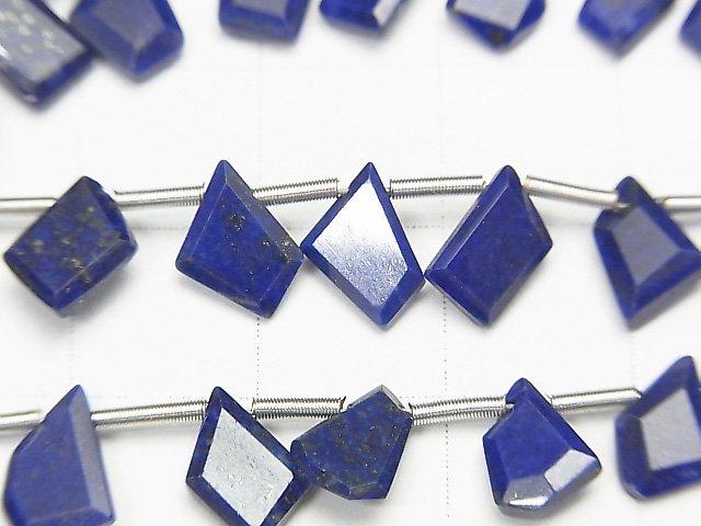 [Video] High Quality Lapislazuli AAA Rough Slice Faceted 1strand beads (aprx.7inch / 18cm)