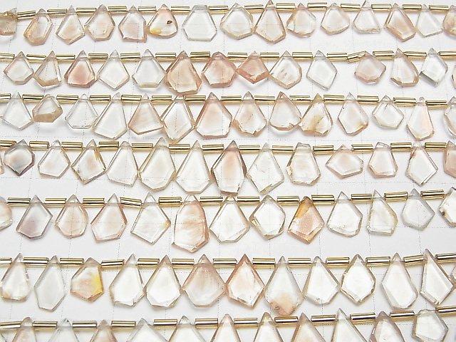 [Video] High Quality Oregon Sunstone AAA- Rough Slice Faceted 1strand beads (aprx.7inch / 18cm)