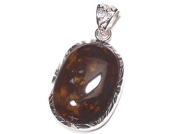 [Video] [One of a kind] Mexico Fire Agate AAA- Pendant Silver925 NO.10
