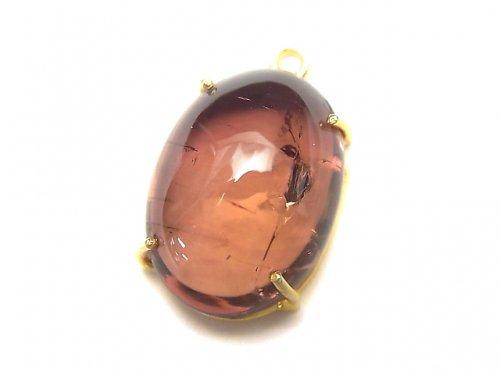 [Video] [One of a kind] High Quality Pink Tourmaline AAA Bezel Setting 18KGP 1pc NO.69