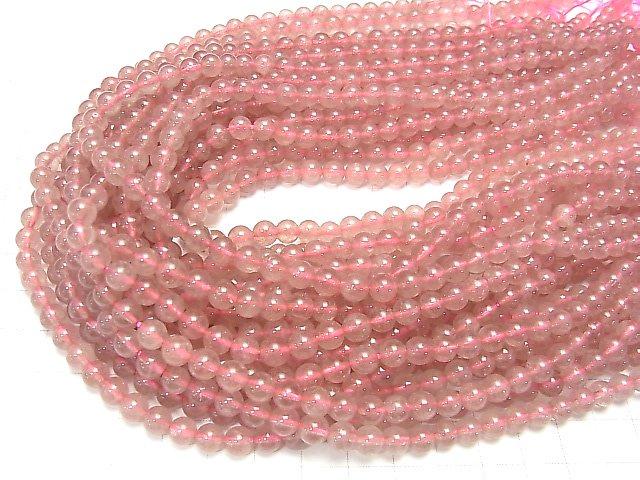 [Video] Pink Epidote AA+ Round 6mm 1strand beads (aprx.15inch / 38cm)