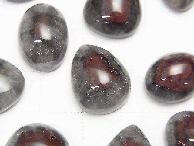 [Video] Red Amethyst (Party Color Amethyst) AAA Mix Shape Cabochon 2pcs
