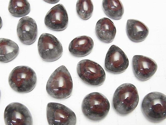 [Video] Red Amethyst (Party Color Amethyst) AAA Mix Shape Cabochon 2pcs