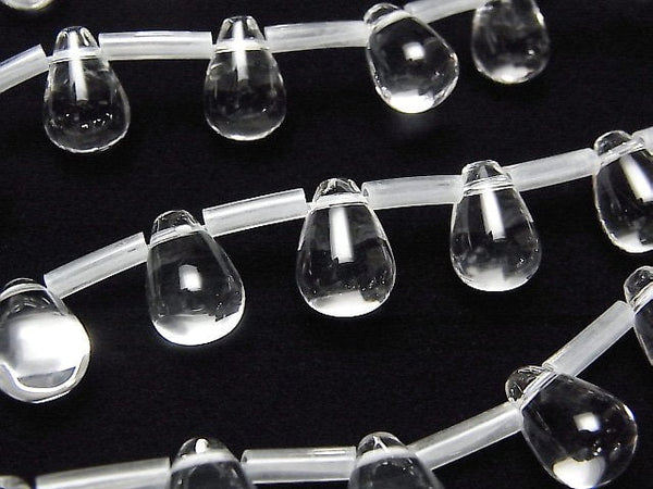 [Video] Crystal AAA Drop (Smooth) 12x8x8mm 1/4 or 1strand beads (aprx.15inch / 36cm)