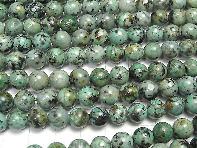 [Video]African Turquoise Round 8mm 1strand beads (aprx.15inch/36cm)