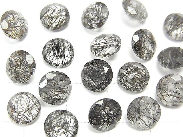 [Video] High Quality Tourmaline Quartz AAA Undrilled Round Faceted 8x8mm 2pcs