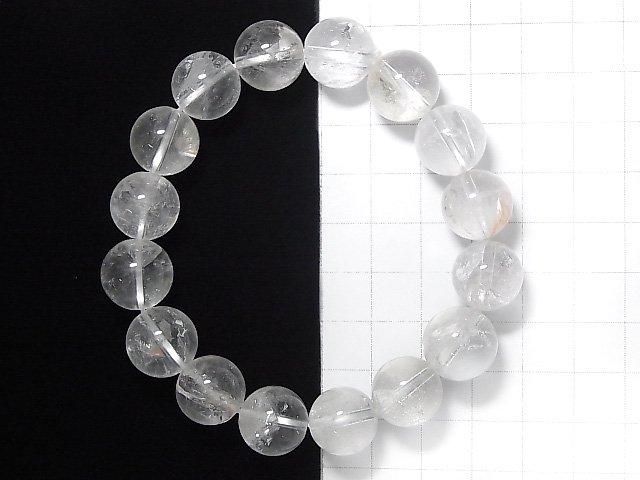 [Video] [One of a kind] Crystal in Quartz Round 13mm Bracelet NO.4