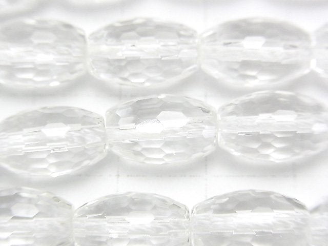 [Video] Crystal AAA Faceted Rice 12x8x8mm half or 1strand beads (aprx.15inch/37cm)