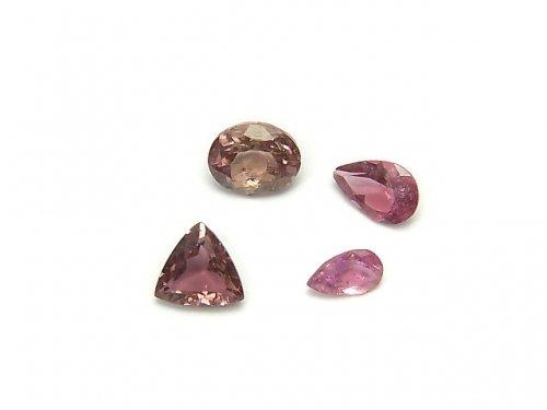 [Video] [One of a kind] High Quality Pink Tourmaline AAA Undrilled Faceted 4pcs Set NO.85