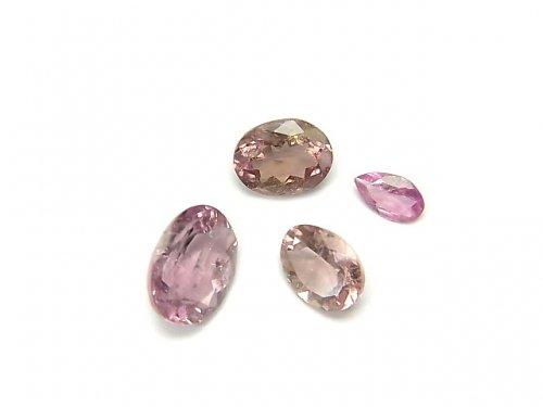 [Video] [One of a kind] High Quality Pink Tourmaline AAA Undrilled Faceted 4pcs Set NO.86