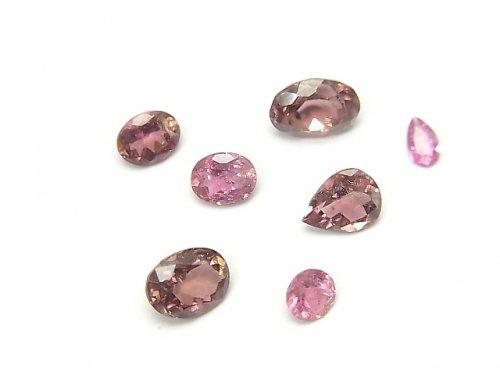 [Video] [One of a kind] High Quality Pink Tourmaline AAA Undrilled Faceted 7pcs Set NO.91