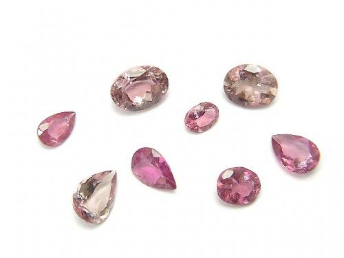 [Video] [One of a kind] High Quality Pink Tourmaline AAA Undrilled Faceted 8pcs Set NO.92