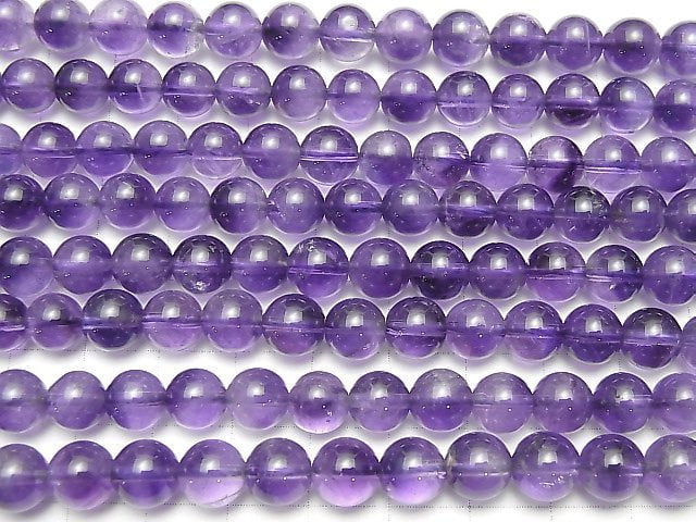 [Video] Bi-color Amethyst AA++ Round 8mm 1strand beads (aprx.15inch/37cm)