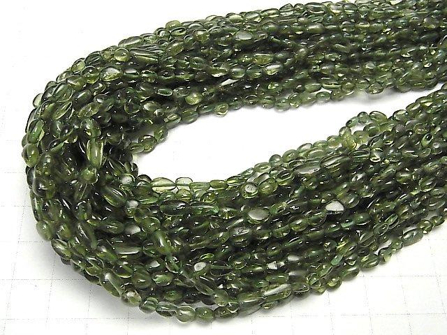 [Video] Green Apatite AA++ Small Size Nugget half or 1strand beads (aprx.15inch / 37cm)