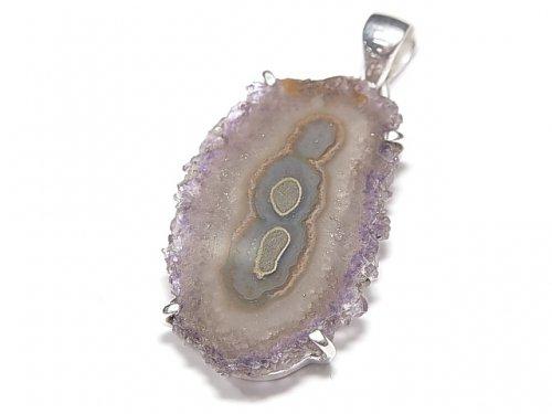 [Video] [One of a kind] Flower Amethyst Pendant Silver925 NO.8