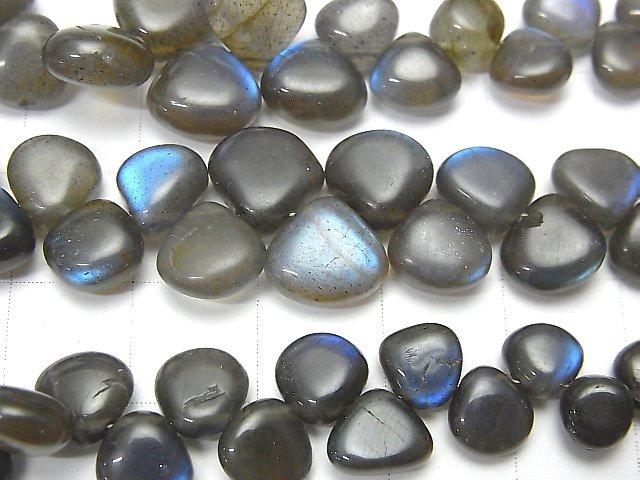 [Video] High Quality Blue Labradorite AAA- Chestnut (Smooth) half or 1strand beads (aprx.7inch / 18cm)