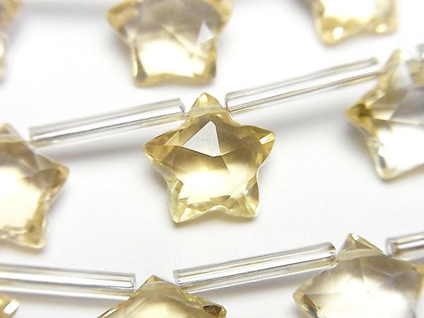 [Video]High Quality Citrine AAA- Faceted Star 10x10mm 1strand (9pcs )