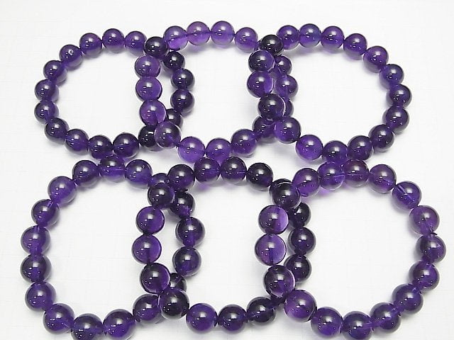 [Video] High Quality Amethyst AAA- Round 12mm Bracelet